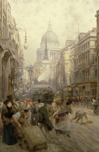 Fleet Street ser østover, 1898
